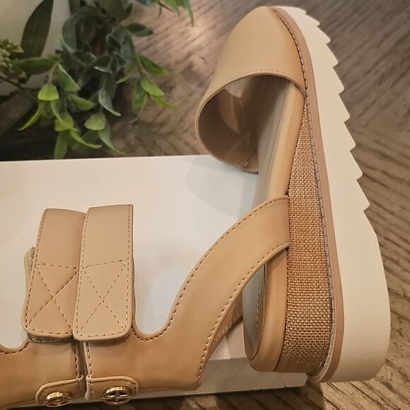 Tan Ankle Strap Sandals Size 7 NWT Giani Bernini - Picture 8 of 11